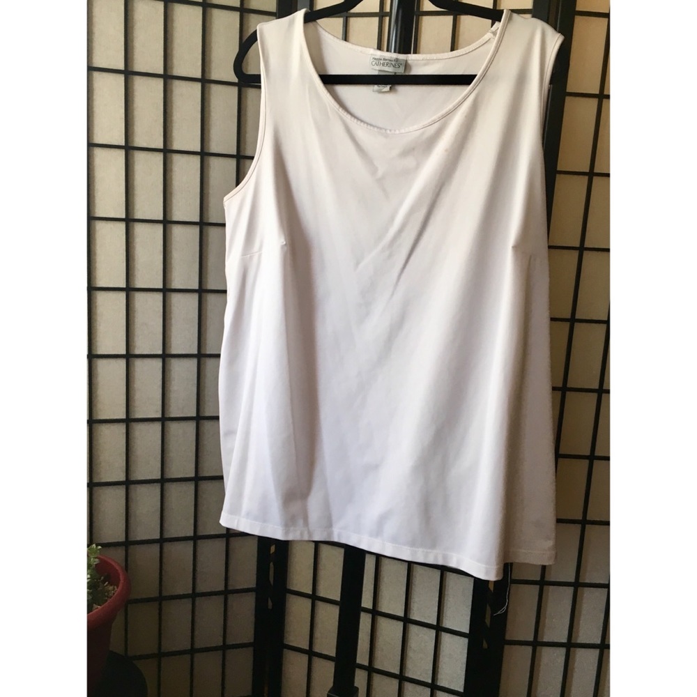 Maggie Barnes for Catherines White Tank Top
